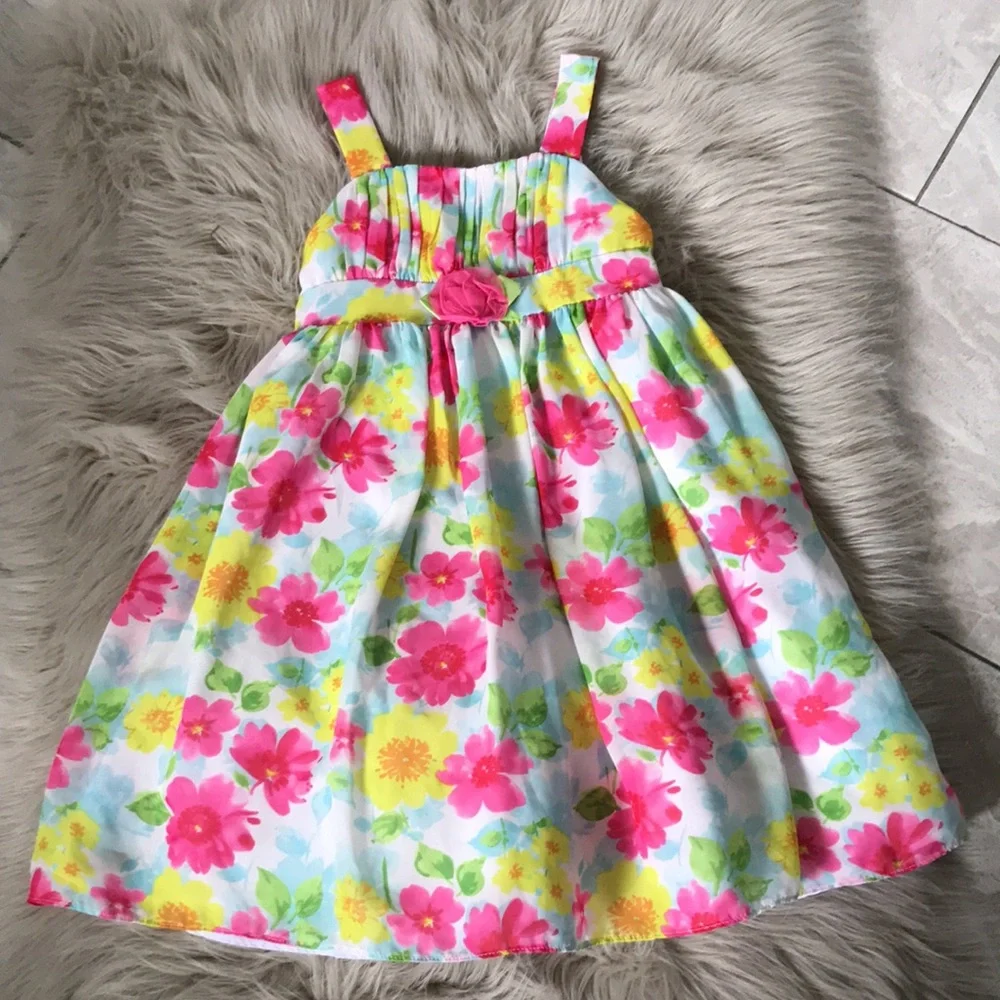 JESSICA ANN Girls Special Occasions Floral Summer Dress | 6